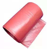 Šiukšlių maišai, atliekoms 60l - Raudoni|50 vnt.| Stiprūs - Ldpe