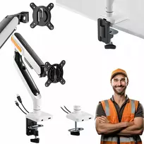 Laikiklis DMX Hdwr vienas monitoriaus stovas 17" - 32" vesa standartas 2x integruoti usb prievadai