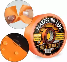 Pigus tinkavimo fasado oranžinė statybinė stipri lipni juosta 38mm x 50m Uv