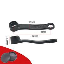 1 Pair Aluminum Alloy Electric Bike Crank Black Central Axis Pedals  Electric Bike Accessories 3