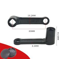 1 Pair Aluminum Alloy Electric Bike Crank Black Central Axis Pedals  Electric Bike Accessories 2