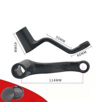1 Pair Aluminum Alloy Electric Bike Crank Black Central Axis Pedals  Electric Bike Accessories 5