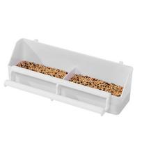 Pet Supplies Cage Cup Water Drinker Feeder Food Dish Bird Feed Trough Bird Feeder Feeding Bowl white