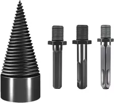Grąžtas Malkų skaldymo kūgis Drill Cone 32 mm su 3 kotais