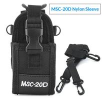 MSC-20D Universal Nylon Walkie Talkie Pouch Detachable Sling Radio Holder Case for Security Work Hiking Travel one size