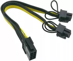 Vaizdo plokštė Pci-e 8pin maitinimo skirstytuvas - 2x 6+2pin riser, 125581