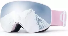 Rucanor Qunature Slidinėjimo/snowboardo akiniai mergaitėms/berniukams Uv rožiniai