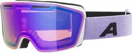 Alpina Nendaz Q-lite veidrodinės slidinėjimo akiniai, skirti kontrastui pagerinti, Otg, su 100% Uv apsauga, skirti suaugusiems, balti-alyviniai matiniai