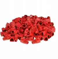 Apsauginis gaubtelis Rj45 kištukui, raudonas, 100 vnt.