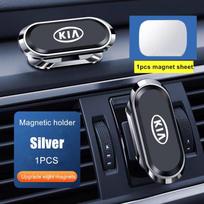 Magnetinis metalinis automobilio mobiliojo telefono navigacijos laikiklis, ventiliacijos angos magnetinis laikiklis, skirtas Kia Sportage Ceed Picanto Rio ProCeed Niro 5 3 4 K7 K5 K8 black