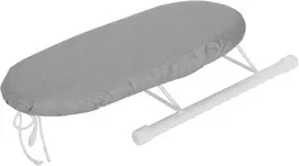 Sulankstoma mini lyginimo lenta namams ir kelionėms, nešiojama lyginimo lenta su rankovių ir apykaklių lyginimo įrankiu, stabili ir patvari (anti-scalding Sidabrinis Cloth)