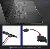 HP 2x Sata 15pin į 6pin Slimline adapterio kabelis kietiesiems diskams