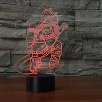 Pakabinamas šviestuvas 3d ugniagesių optinių iliuzijų led lempos nuotolinio valdymo pultas puikus 7/16 spalvų keitimas jutiklinis stalo naktinis šviestuvas su usb laidu vaikų miegamajam gimtadienio dovanos dovana