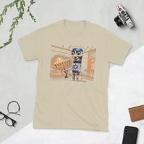Tung Tung Tung Sahur Jewish Meme T Shirts  Pure Cotton Vintage T-Shirts O Neck  Tee Shirt Short Sleeve Tops Gift Idea S beige