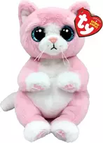Ty Lillibelle Katės "beanie Bellie" minkštas pliušinis žaislas, 15 cm