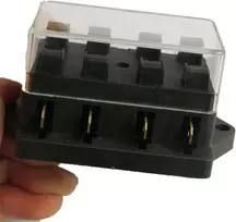 E Support™ Automobilio sunkvežimio 4 krypčių standartinis ato ašmenų saugiklių dėžutės bloko laikiklis 12v 24v