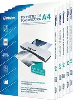 Waytex A4 2 x 75 mikronų 150 mikronų blizgios laminavimo plėvelės A78273p500