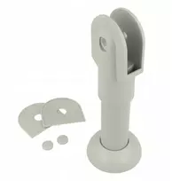 Hakner kojelė sanitarinei Wc kabinai, skirtai 16-18 mm plokštei, pilka Pvc