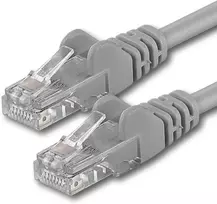 3m Cat 6 ethernet kabelis 1 gigabitas/s rj45 lan patch cord, suderinamas su internetu, maršrutizatoriumi, modemu, smart tv, pc ir nešiojamojo kompiuterio jungikliu, pilkas - 1 vnt. - 3m
