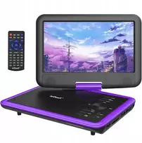 Vaizdo grotuvas Mede8er 9" Nešiojamas Dvd grotuvas žaidimų vaizdo konsolė 270° Pasukimas Usb/sd/sync Tv