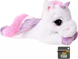 Te-trend vienaragis, minkštas žaislas 45 cm - pliušinis žaislas, skatinantis magiškas ir fantazijos kupinas žaidimų valandas - kimštinis žaislas su blizgančiu ragu