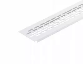 Aqbau aliuminio ventiliacinė grotelė baldams 480x60 mm - balta baldų ventiliacija
