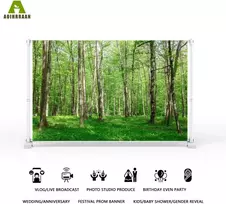 Aoihrraan 3 x 2,5 m miško kraštovaizdžio fonas žalias miškas pievos gamtos kraštovaizdžio fotografijos fonas vasaros atostogų kelionių stovyklavimo atostogų vakarėlio vestuvių portreto tapetų nuotraukų studijos rekvizitai