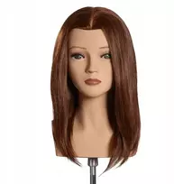 CHI L'image Nina manekenas galva šukuosenų treniruotėms 30 cm natūralūs indiški plaukai