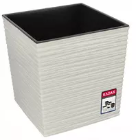Kadax vazonas gėlėms 30 cm įdėklas, plastikinis kreminis