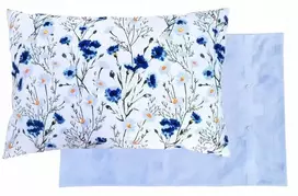 Pagalvės užvalkalas 60 x 40 cm Lauko gėlės Rugiagėlės ir Ramunės – 100% medvilnė
