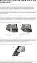 Tonerio milteliai Brother Hl 2130, 2240, 2250, 2270, Tn-2010, Tn-2210, Tn-2220