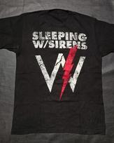 Vintage Sleeping With Sirens Band Music Logo Black S to 5XL Shirt M white