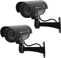 Doduos 2 lauko kamerų rinkinys su led lempute, netikra kamera, muliažas, muliažas, lauko stebėjimo kamera, skirta naudoti patalpose ir lauke