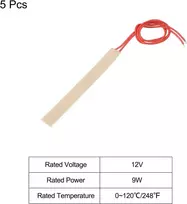 Poliamidinė kaitinimo plėvelė 24v 9w, lipni, 100x12mm, 5 vnt.
