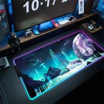 XXL Large PC Gamer Keyboard Desk Mat 900x400 RGB Alienware Gaming Mouse Pad LED Computer Accessories Tapis De Souris Mousepads RGB 350x250x3mm