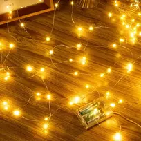 Ollny 5 m led girlianda su baterijomis, 50 led girlianda patalpų varinė viela ip44 vandeniui atspari led girlianda su baterijomis „pasidaryk pats“ miegamojo vakarėlio sodo vestuvių dekoravimui