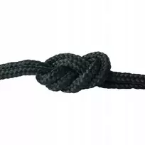 Polipropileninė buriavimo virvė 4mm pinta universali juoda 20 m
