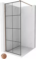 Mexen Kioto Walk-in dušo sienelė 80 x 200 cm rose auksinis stiklas 8 mm