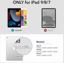 Esr dėklas, skirtas ipad 10.2 su rašiklio laikikliu, skirtas ipad 8 kartos 2020/ipad 7 kartos 2019 su pieštuko laikikliu [trifold viewing stand] [auto sleep/wake cover] rebound series