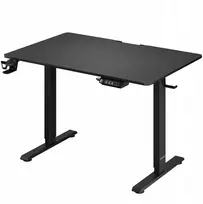 Casaria elektrinis reguliuojamo aukščio stalas juodas 110x60 cm