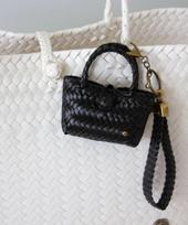 RIMBA Mini Bag Charm - Black gray