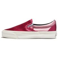 Men's Sneakers Vans Slip on Low top Skateboard Shoes Unisex Red 44.5 white