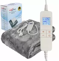 Jata Didelis 180x160 Matmay pliušinis elektrinis pledas su Lcd pulteliu, laikmačiu, 160w