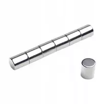 Neodimio magnetas, cilindro formos Mw 10x12 N38, 10 vnt.