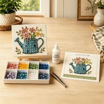 Glass Tiles Mosaic Kit Mosaic Craft Supply Glass Art Material Glass Mosaic Kit DIY Beginner Friendly Home Decor Kit