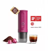 Automatinis kavos aparatas Outin Nano Espresso Maker 90 W, rožinis