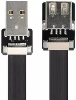 Xiwai usb 2.0 type a male to female flat fpc kabelis, skirtas fpv, diskams, skaitytuvams ir spausdintuvams