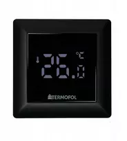 Termostatas sensorinis Tf-h6black kambario termoreguliatorius apsauga ip31 juodas