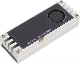 Nvme m.2 heatsink su temperatūros ekranu, m.2 nvme 2280 ssd aušintuvas su dviem šilumą laidžiais silikoniniais padeliais, skirtas m.2 sąsajos 22 x 80 mm ssd (sidabrinis)