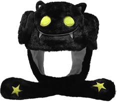 For Tot Boy Lassies Auricle Moving Jumping Bonnet Hilarious Plushy Specter Cap Unisex Earflaps Movable Ears Bonnet Costume Spooky Event Cap